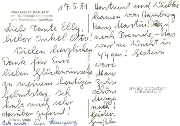 Dangast Nordseebad Fliegeraufnahme Kuranlage Deichhorn Meerwasserquellbad – Bild 2