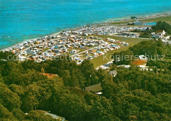 Dangast Nordseebad Fliegeraufnahme Campingplatz