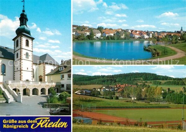 Flieden Katholische Kirche Weiher Ortskern Sportanlagen Stadion Weinbergl