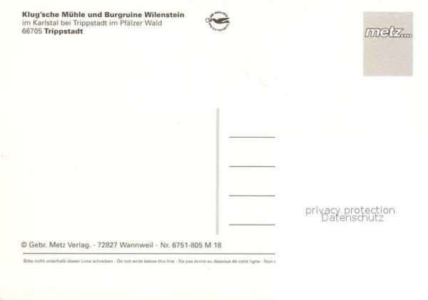 Trippstadt Klugsche Muehle Burgruine Wilenstein – Bild 2
