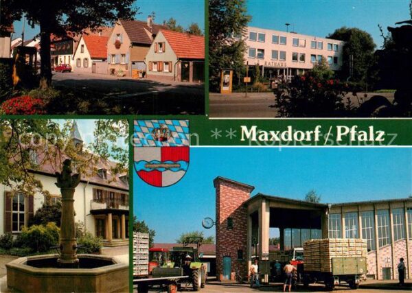 Maxdorf Pfalz Rathaus Brunnenidylle Carl Bosch Haus Obst Gemuesegrossmarkt