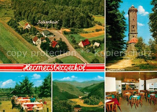 Hermesbergerhof Fliegeraufnahme Falkenhain Aussichtsturm