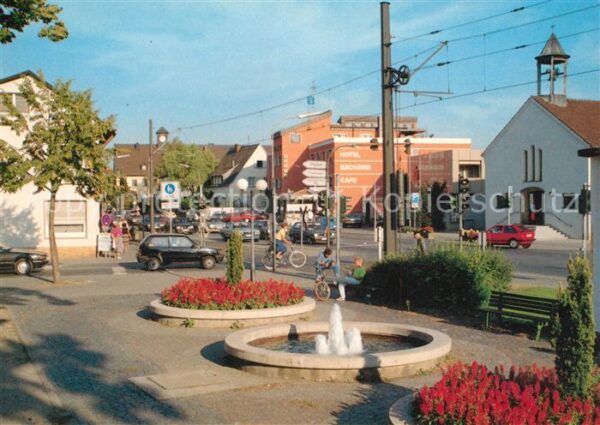 Griesheim Hessen Georg-Schueler-Platz Heilig-Kreuz-Kirche Rathaus