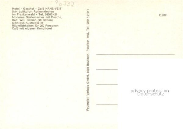 Rothenkirchen Oberfranken Hotel-Gasthof Hans-Veit – Bild 2