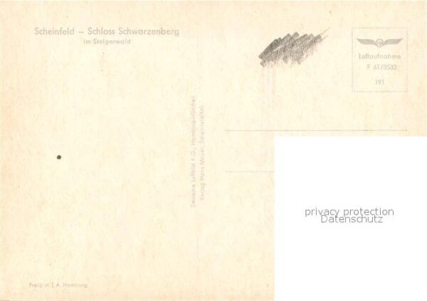 Scheinfeld Schloss Schwarzenberg Fliegeraufnahme – Bild 2