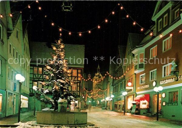 Marbach Neckar Marktstrasse Weihnachten
