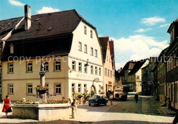 Mainbernheim Marktplatz Gasthof zum Falken