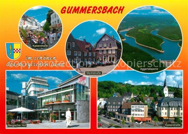 Gummersbach Kaiserstrasse Marktstrasse Bergischer Hof Aggertalsperre