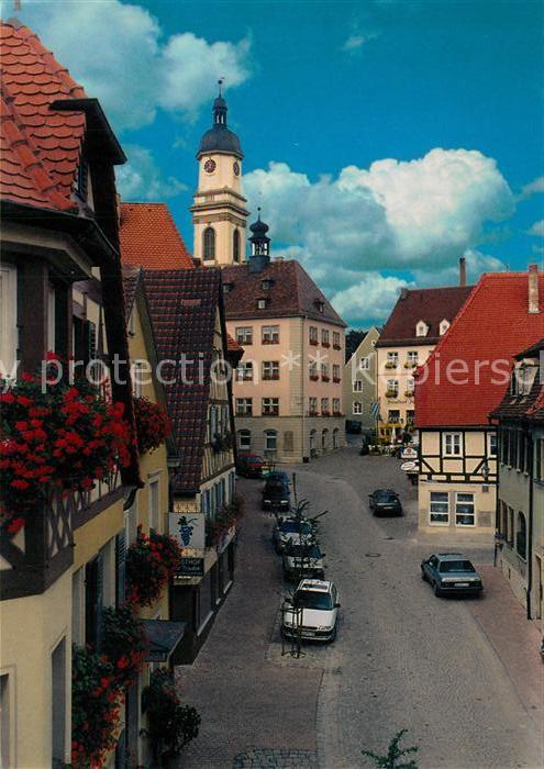 Uffenheim Marktplatz Rathaus St. Johannis-Kirche