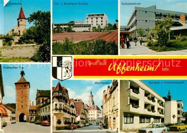 Uffenheim Schulzentrum Marktplatz Bomhard-Schule Ansbacher Tor