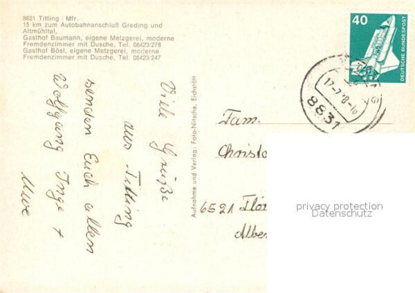 Titting Gasthof Boesl Dorfstrasse Gasthof Baumann Pfarrkirche – Bild 2