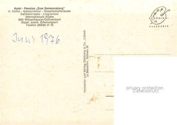 Dohrenbach Hotel-Pension Zum Sommersberg – Bild 2