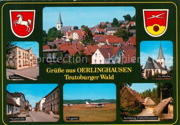 Oerlinghausen Rathaus Hauptstrasse Flugplatz Archaeologisches Freilichtmuseum