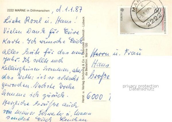 Marne Holstein Kirche Brunnen – Bild 2