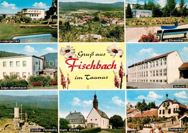 Fischbach Maintaunus Kindergarten Alten-Wohnheim Schule Rettershof Kirche Ehrenm