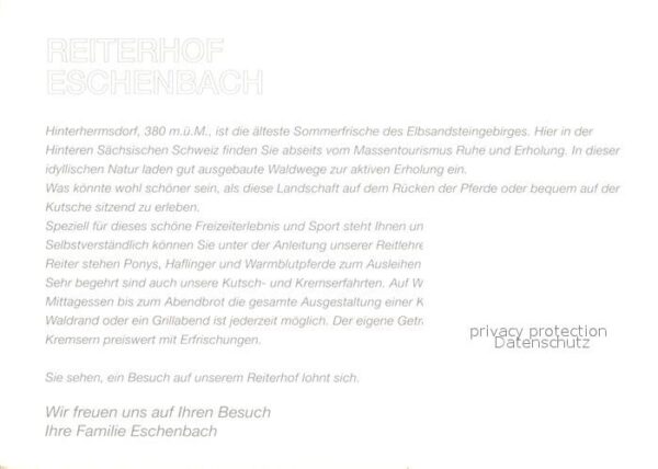 Hinterhermsdorf Pferdewagen Reiterhof Eschenbach – Bild 2