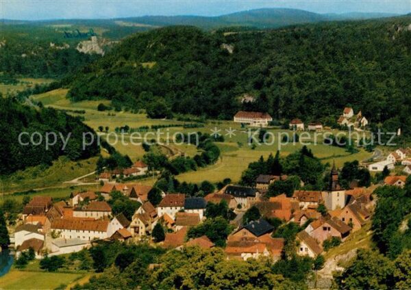 Muggendorf Fraenkische Schweiz BRK-Kurheim Ruine Neideck Fliegeraufnahme