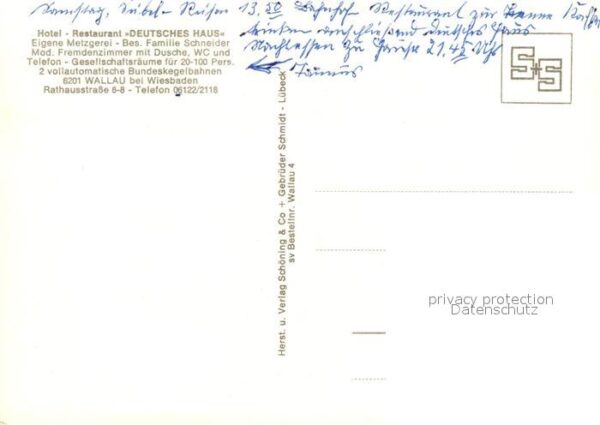 Wallau Taunus Hotel-Restaurant Deutsches Haus – Bild 2