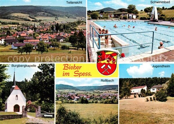 Bieber Spessart Schwimmbad Burgbergkapelle Jugendheim Rossbach