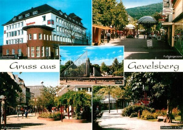 Gevelsberg Sparkasse Fussgaengerzone Stadtpark