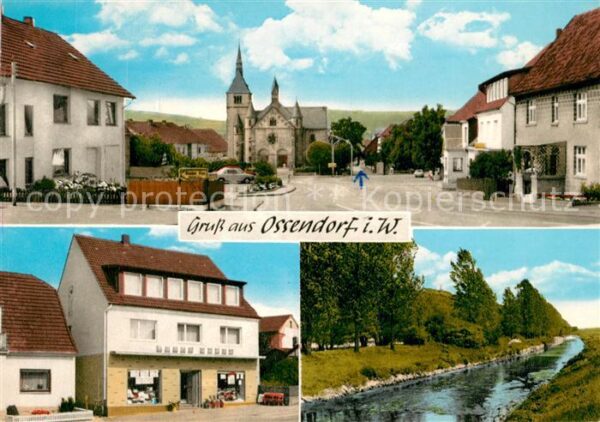 Ossendorf Warburg Ortsansichten Gemischtwaren-Handlung