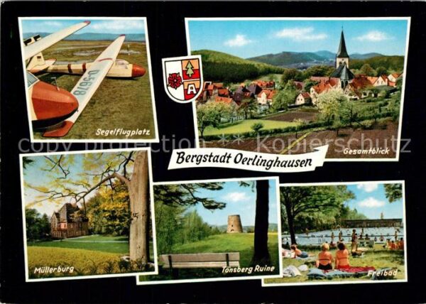 Oerlinghausen Segelflugplatz Muellerburg Freibad Toensberg Ruine