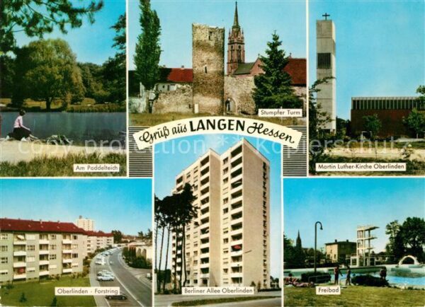 Langen Hessen Oberlinden Forstring Berliner Allee Freibad Stumpfer Turm