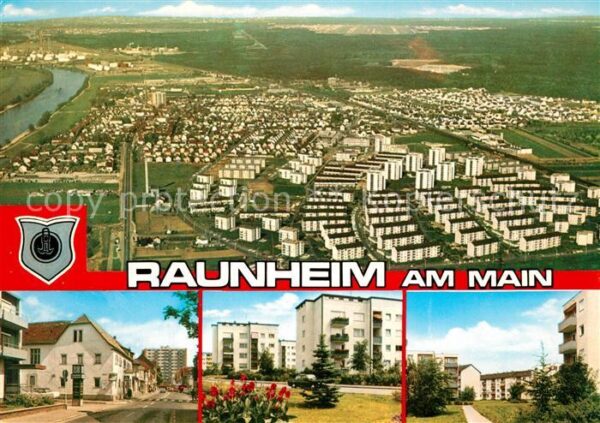 Raunheim Fliegeraufnahme Ortsansichten