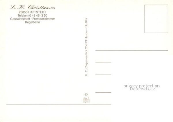 Hattstedt Kirche Gasthof Christiansen – Bild 2