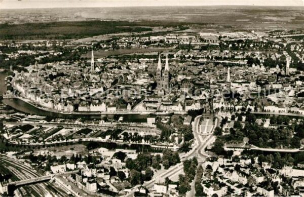 Luebeck Fliegeraufnahme