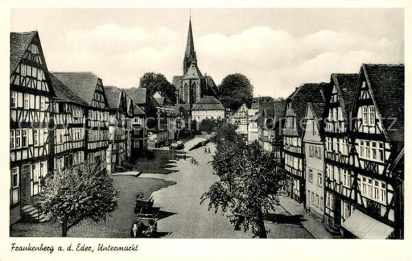 Frankenberg Eder Untermarkt Fachwerk