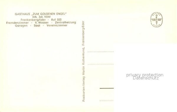 Frankenberg Eder Gasthaus zum goldenen Engel – Bild 2