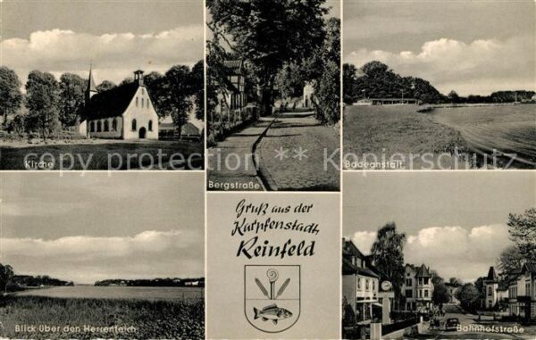 Reinfeld Holstein Bergstrasse Herrenteich Bahnhofstrasse Badeanstalt