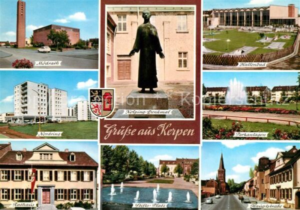 Kerpen Rheinland Modrath Kolping-Denkmal Hallenbad Stifts-Platz Hauptstrasse
