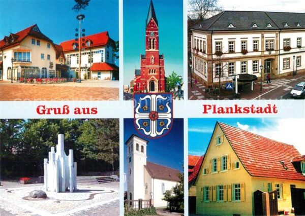 Plankstadt Gemeindezentrum Rathaus Jubilaeumsbrunnen Heimatmuseum