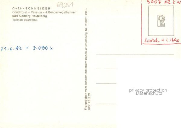 Gaiberg Baden Fliegeraufnahme Cafe Schneider – Bild 2