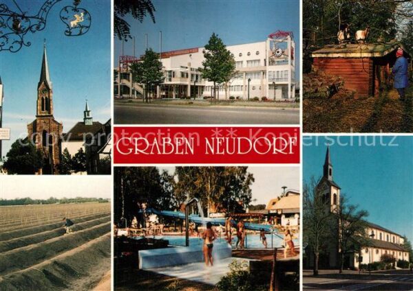 Graben-Neudorf Kirchen Rathaus Vogelpark Freibad