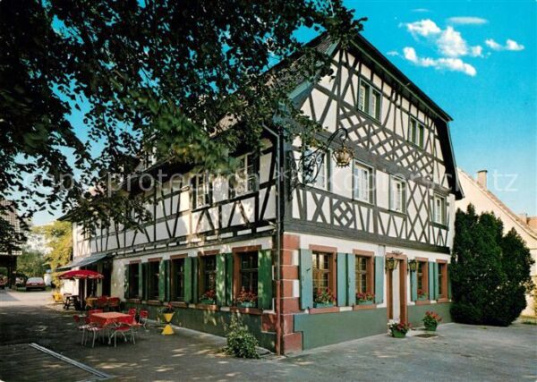 Denzlingen Gasthaus Metzgerei zur Krone Fachwerk