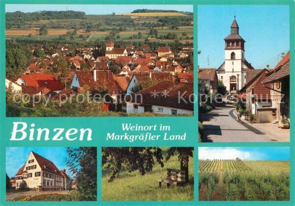 Binzen Baden Kirche Weinreben