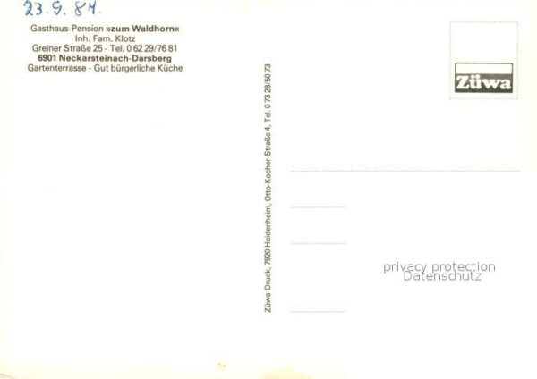 Darsberg Gasthaus Pension zum Waldhorn – Bild 2