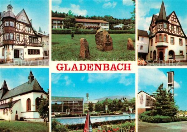Gladenbach Freibad Gedenksteine Kirche