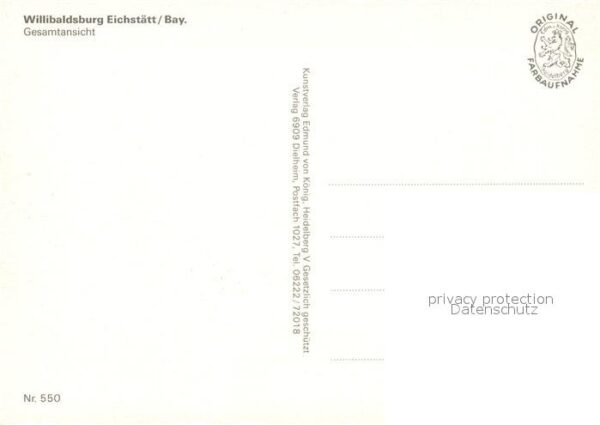 Eichstaett Oberbayern Willibaldsburg – Bild 2