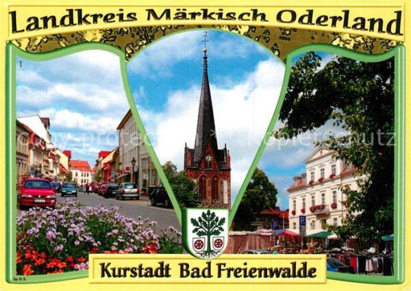 Bad Freienwalde Koenigstrasse Kirche Marktplatz Rathaus