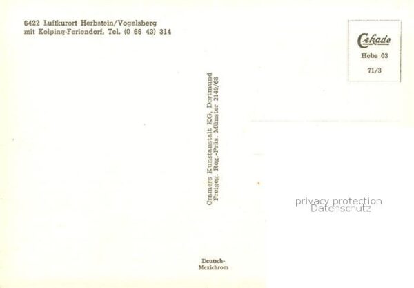 Herbstein Fliegeraufnahme mit Kolping Feriendorf – Bild 2