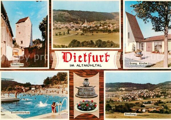 Dietfurt Altmuehl Siebentaelerbad Stadtturm Kirche