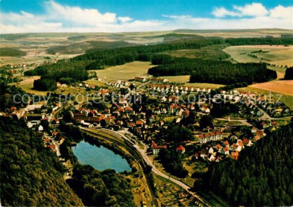 Hirzenhain Wetteraukreis Fliegeraufnahme im Vogelsberg Niddertal