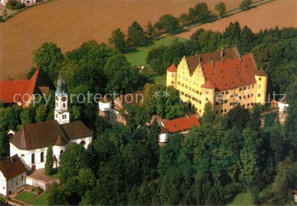 Erbach Donau Fliegeraufnahme Schloss Schlosskirche