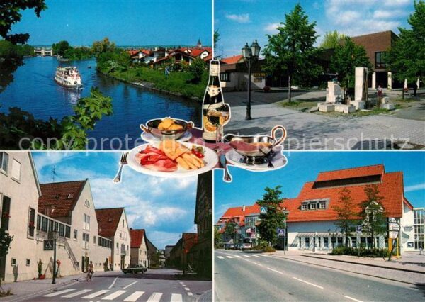 Pleidelsheim Neckarpartie Schleuse Rathaus Schillerzentrum