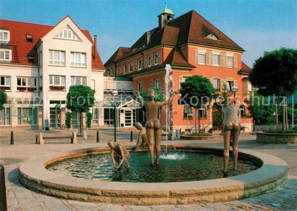 Pluederhausen im Remstal Rathaus Brunnen