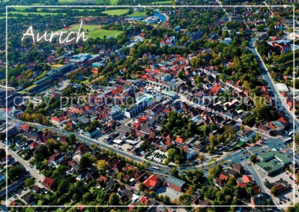 Aurich Ostfriesland Fliegeraufnahme